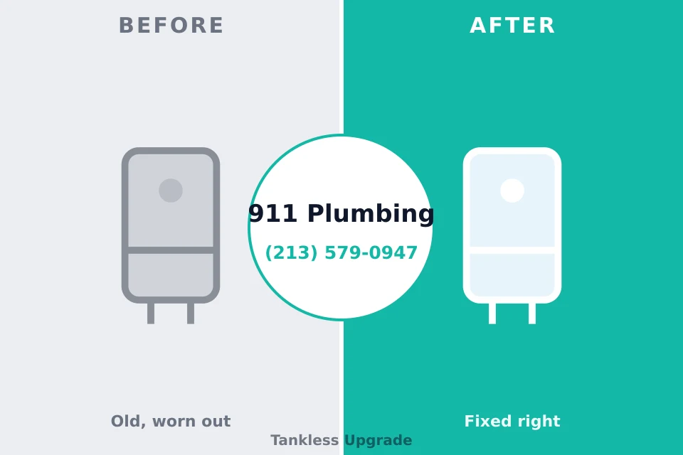 Before and after: plumbing company Mineral Springs, NC